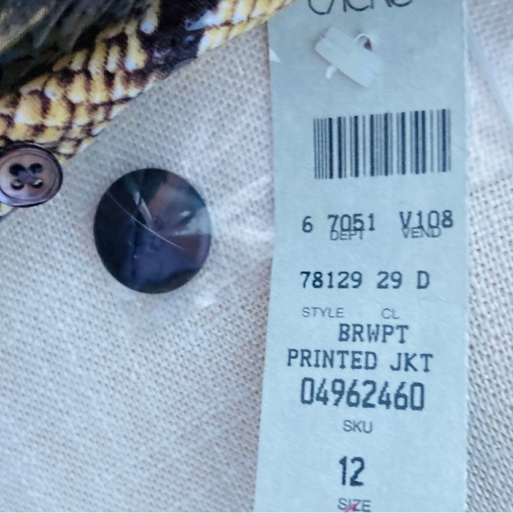 ✨NWT Cache Snakeskin Coat Faux Fur Collar Fits 8/10 Best✨ - Picture 7 of 10